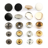 Bouton à pression en laiton et alliage de zinc à motif personnalisé pour abaya et thobe, 4 parties, pour vêtements