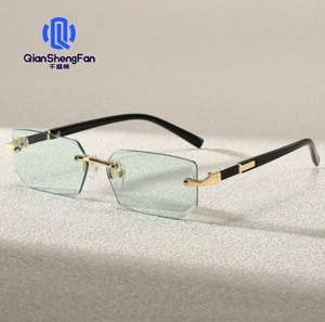 แว่นกันแดดแฟชั่นไร้กรอบ สไตล์ยุโรปอเมริกัน ทันสมัย ขอบตัดแต่งเก๋ไก๋ หลากสีสัน ป้องกันรังสียูวี 400 - Product Image 2