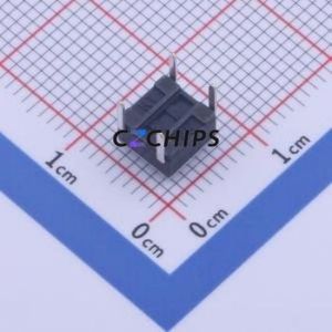 TPS645-2NB43 Tactile Switch Through hole Component (THT)-4P,6x6mm Switch Through Hole 6mm 6mm 4.3mm - Product Image 2