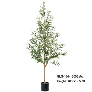 人造植物人造盆橄榄树家居装饰天然木质树干栩栩如生盆栽水果 - Product Image 3