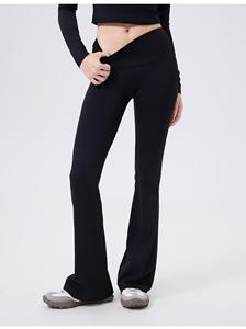 Wholesale Women's High Waist <b>Flare</b> Yoga <b>Leggings</b> Butt Lifting Workout Pants Buttery Soft Stretch No Camel Toe Sports Trousers - Product Image 3
