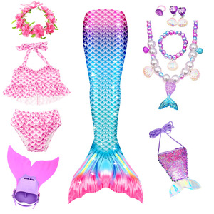 Nuevo Diseño de Disfraz de Baño de Sirena Vestido de <span class=keywords><strong>Princesa</strong></span> Sirena Multicolor para Adultos y Niñas con Cola de Sirena para Nadar - Product Image 5