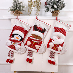 Santa Claus <b>Christmas</b> Stocking Set 63*31cm <b>Christmas</b> Decoration <b>Christmas</b> <b>Tree</b> Pendant Indoor Holiday Gift Snowman - Product Image 1