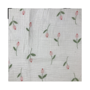 Tela de Muselina de Algodón 100% Orgánico, <span class=keywords><strong>Doble</strong></span> Capa, Estampado Personalizado, para Coser, Envoltura para Bebé, Venta al por Mayor, Barata, 2024 - Product Image 1