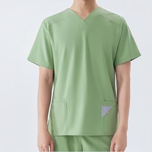Uniforme Médico Elegante y Antiarrugas en Oferta, Conjunto de Blusa y Pantalones para Trabajo Hospitalario - Product Image 5