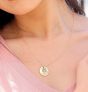 Collier en acier inoxydable avec Portrait gravé <span class=keywords><strong>pour</strong></span> animal de compagnie, cadeau d'anniversaire avec Photo de chat et chien, 2023 - Product Image 4