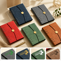 Carnet de luxe personnalisé écologique avec logo en feuille d'or, agenda en cuir PU gaufré, classeur à anneaux A5 rechargeable, cadeaux d'entreprise