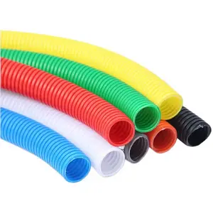factory supply PA6 PP Electrician Flexible Corrugated Plastic Pipe Conduit Ripple Hoses for Wired Air Conditioning Outlets