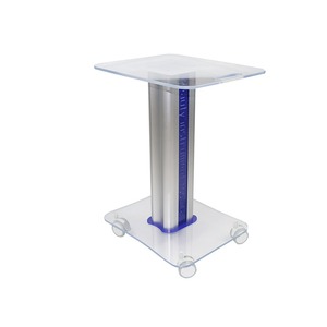 Mobile 2in1 ABS Beauty Trolley Cart White With 4 Wheels USB <b>Socket</b> Customized Logo Portable Rolling Cart For Salon Dental Clinic - Product Image 1