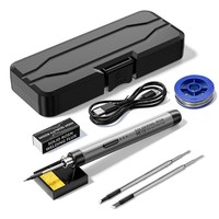 Kit de fer à souder USB avec batterie 800mAh, pointe C210, chauffage rapide, outil de soudage portable