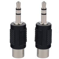 Adaptateur de connecteur audio stéréo RCA femelle vers jack 3,5 mm pour intérieur, vente en gros d'usine