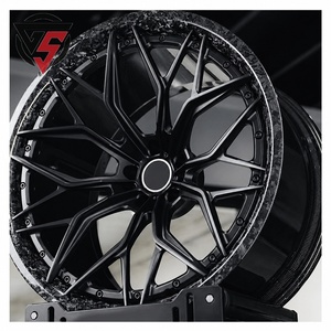 ล้อคาร์บอนไฟเบอร์ GS แบบสองชิ้น ผลิตจากอะลูมิเนียมฟอร์จ 5x114.3 ขอบเว้าลึก ขนาด 20-26 นิ้ว - Product Image 1