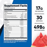 Poudre de complexe pré-entraînement OEM Pre-X Xtreme saveur pastèque pour adultes, 30 portions, 498g, sans OGM, sans gluten, marque privée, complément alimentaire personnalisé