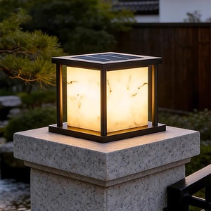 Luces solares LED para pilares de cerca, de 25/30/40 cm, para exteriores, de fábrica china - Product Image 1