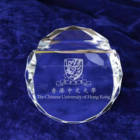 Cadeau d'entreprise promotionnel en cristal, porte-cartes et presse-papiers artisanal, décoration de bureau, avec logo personnalisé, style antique
