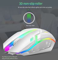 Comfortable Feel GTX300 Punk Round Keycap Keyboard and Mouse Set Luminous Mechanical Feel Computer Games Keyboard and Mouse Set