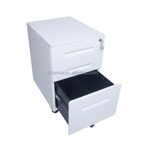 Lắp ráp thép Tủ hồ sơ 3 ngăn kéo di động lưu trữ hồ sơ bệ dưới bàn Kim Loại tủ văn phòng - Product Image 5