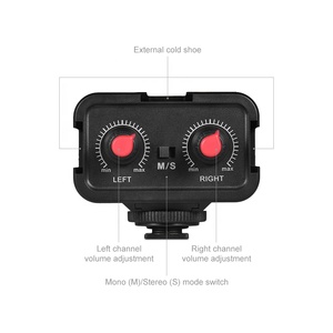 WS-V2 Bộ Chuyển Đổi Trộn Âm Thanh Micrô Kênh Đôi Với Đầu Vào Âm Thanh Nổi & Mono Kép 3.5Mm Cho Máy Ảnh, Máy Quay Phim - Product Image 6