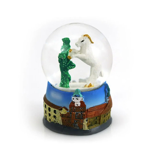 Imán de Resina Personalizado con Diseño de Globo de Nieve, Islas de Groenlandia, Suecia, Finlandia, Dinamarca, con Brillantina, Trolls, Vikingos, Bandera Noruega, Polonia, Cracovia, Recuerdo - Product Image 5