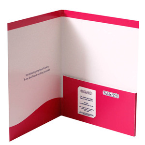 ปรับแต่งโฟลเดอร์A4โลโก้พิมพ์โฟลเดอร์การนำเสนอภาษีรายได้ด้วยด้านหลัก - Product Image 5