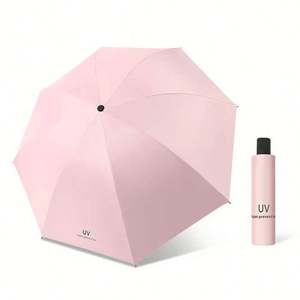 Parapluie personnalisé avec logo du fabricant, parapluie UV de bonne qualité, bon marché, résistant au vent, pliable, mini, automatique, avec pochette - Product Image 6