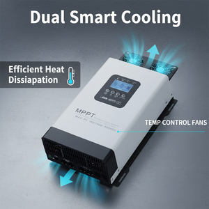 Contrôleur de charge solaire MPPT 200A à haute tension PV 450V, 24V/36V/48V/60V-168V/180V/192V, avec écran LCD et connectivité RS485/WIFI pour usage domestique - Product Image 4