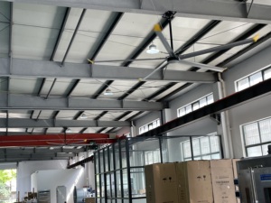 Nhà máy trực tiếp hvls công nghiệp quạt trần nhà cung cấp với Giao <span class=keywords><strong>h</strong></span>àng nhanh chóng và tùy biến - Product Image 4