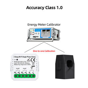 Pinza de Medición de Energía Bidireccional de 1 <span class=keywords><strong>Canal</strong></span>, Alta Precisión, Error de <span class=keywords><strong>5</strong></span>‰, para Red Eléctrica y Panel Solar - Product Image 4