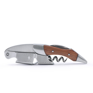 Tire-bouchon en bois <span class=keywords><strong>de</strong></span> rose personnalisable avec logo, décapsuleur tout-en-un et coupe-capsule pour bouteilles <span class=keywords><strong>de</strong></span> vin et bière - Product Image 2