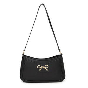 กระเป๋าสะพายไหล่เดียวของผู้หญิงแฟชั่นใหม่มีซิปปิดผูกโบว์อเนกประสงค์ซับในเครื่องสำอางเดินทางสไตล์ฤดูหนาว - Product Image 5