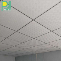 Prix de faux plafond de gypse de fibre de verre blanc pour le restaurant