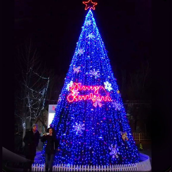 Factory Custom Giant Christmas Tree 20Ft New Year Outdoor Artificial Christmas Tree