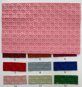Tissé 0.8mm Faux cuir pour sacs couleur unie écologique en relief <span class=keywords><strong>PU</strong></span> pour siège de voiture et rembourrage à des fins décoratives à la mode - Product Image 3