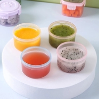 Mini bouteille de sauce en plastique écologique 1 pièce Boîte d'assaisonnement pour vinaigrette Conteneurs d'extérieur pour barbecue Bento Lunch Accessoires