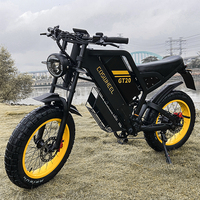 Almacén DE LA UE 2024 nueva motocicleta bicicleta eléctrica 1000W 2000W 20 pulgadas bicicleta de grueso neumático todoterreno 48V 60V 25AH bicicleta de montaña eléctrica