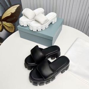 Sandales de bureau de luxe pour femmes à bout pointu, à enfiler, à talons compensés épais, chaussures à talons hauts, collection été, vente chaude - Product Image 3