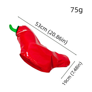 Chapeau fantaisie piment rouge brillant, accessoire de costume amusant sur le thème de la nourriture pour Halloween, carnaval, cosplay et fêtes - Product Image 6
