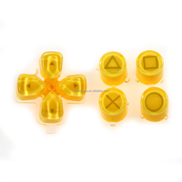 Kit de touches directionnelles ABXY D-Pad pour manette Playstation 5, accessoires de jeu en plastique transparent avec boutons fonctionnels compatibles PS5