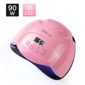 90W Super Nail Lamp SUN X7 PLUS UV Lamp 42 LEDs For Nails Dryer Manicure Gel Nail Drying Lamp