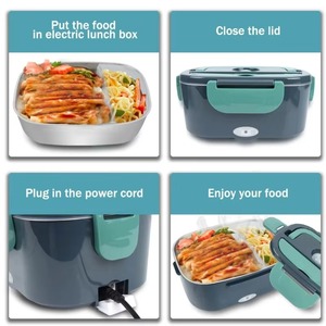 Electric Lunch Box Heated Food Container Portable Meal Warmer Lunch Organizer for Office School Travel - Product Image 3