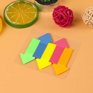 Color Fluorescent Sticky Notes PET Sticky Notes Message Paper Tear-off Indicator Index <b>Bookmark</b> Stickers - Product Image 4