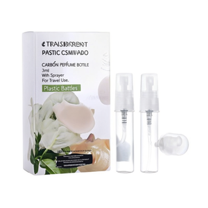 Transparent Plastic <b>Perfume</b> <b>Bottle</b> 3ml Mini Empty With Sprayer <b>Refillable</b> For Travel Use - Product Image 2
