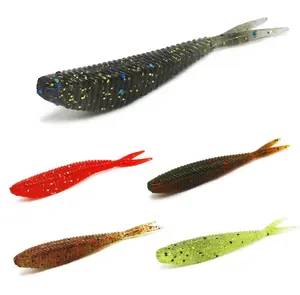G12 60mm 1.5g soft fork worm pvc fishing lures