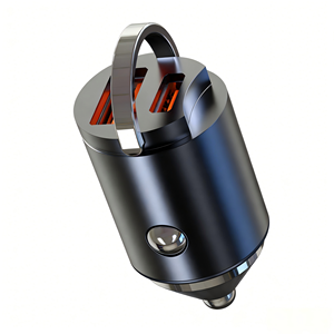 เครื่องชาร์จเร็ว PD 20W แบบแหวนดึงที่ชาร์จในรถขนาดเล็กสำหรับ <span class=keywords><strong>iPhone</strong></span> QC3.0 <span class=keywords><strong>MINI</strong></span> PD <span class=keywords><strong>USB</strong></span> Type C ที่ชาร์จโทรศัพท์ในรถยนต์ - Product Image 2