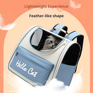 Pet kedi taşıyıcı çanta nefes taşınabilir kedi sırt çantası açık seyahat şeffaf çanta kediler küçük köpekler için taşıma Pet malzemeleri - Product Image 3