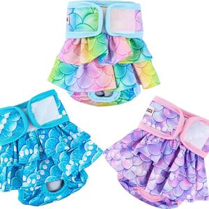 OEM ODM <span class=keywords><strong>pannolini</strong></span> per cani a prova di perdite pantaloni assorbenti per animali domestici sanitari tessuto femminile pantaloni di biancheria intima slip di lusso carino estate - Product Image 2