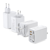 Chargeur rapide 50W en gros avec câble USB-C rétractable de 70 cm, adaptateur de voyage à charge rapide PD pour mobiles iPhone, Android, Samsung