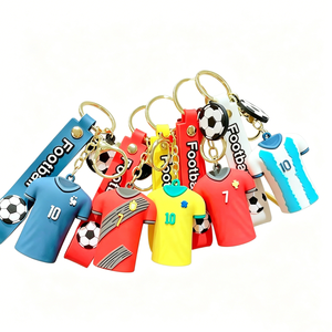 Llavero de Silicona Suave sin BPA con Diseño de Mini Camiseta de Fútbol, Colgante para Fanáticos del Deporte, para Llaves de Coche, Mochila, Bolso, Decoración, Regalo - Product Image 3