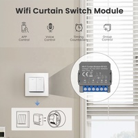 Module de commande intelligent pour rideaux Avatto Tuya WiFi RF433, compatible avec les moteurs de volets roulants électriques, télécommande, fonctionne avec Alexa et Google Home