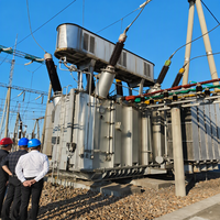 Transformateur triphasé immergé dans l'huile industriel S11 35kV vers 10.5kV Yd11 à bobinage en cuivre à faible perte de puissance pour usine